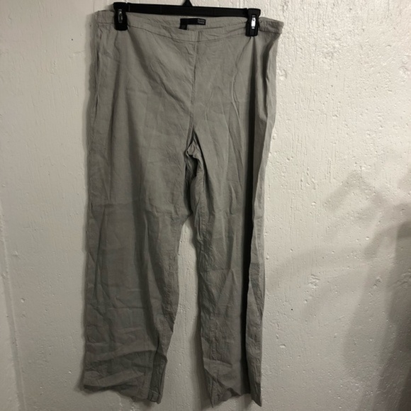 Eileen Fisher Pants - Eileen Fisher Lightweight Gray Relaxed Fit Pants 16